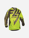 Maillot Fly Racing Lite Hydrogen - Noir/Hi-Vis