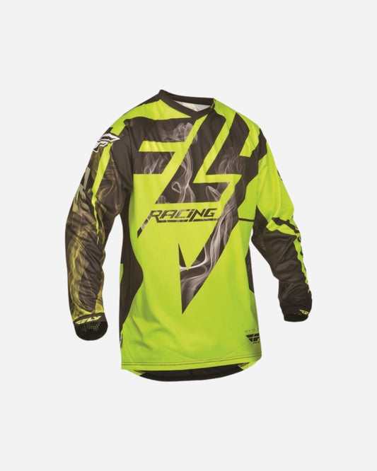 Maillot Fly Racing Lite Hydrogen - Noir/Hi-Vis