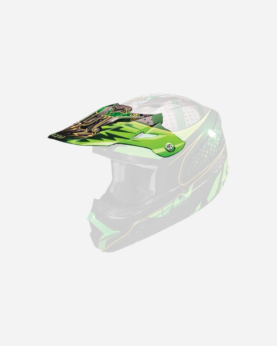 Visiera Fly Racing Trophy - Verde/Nero/Argento