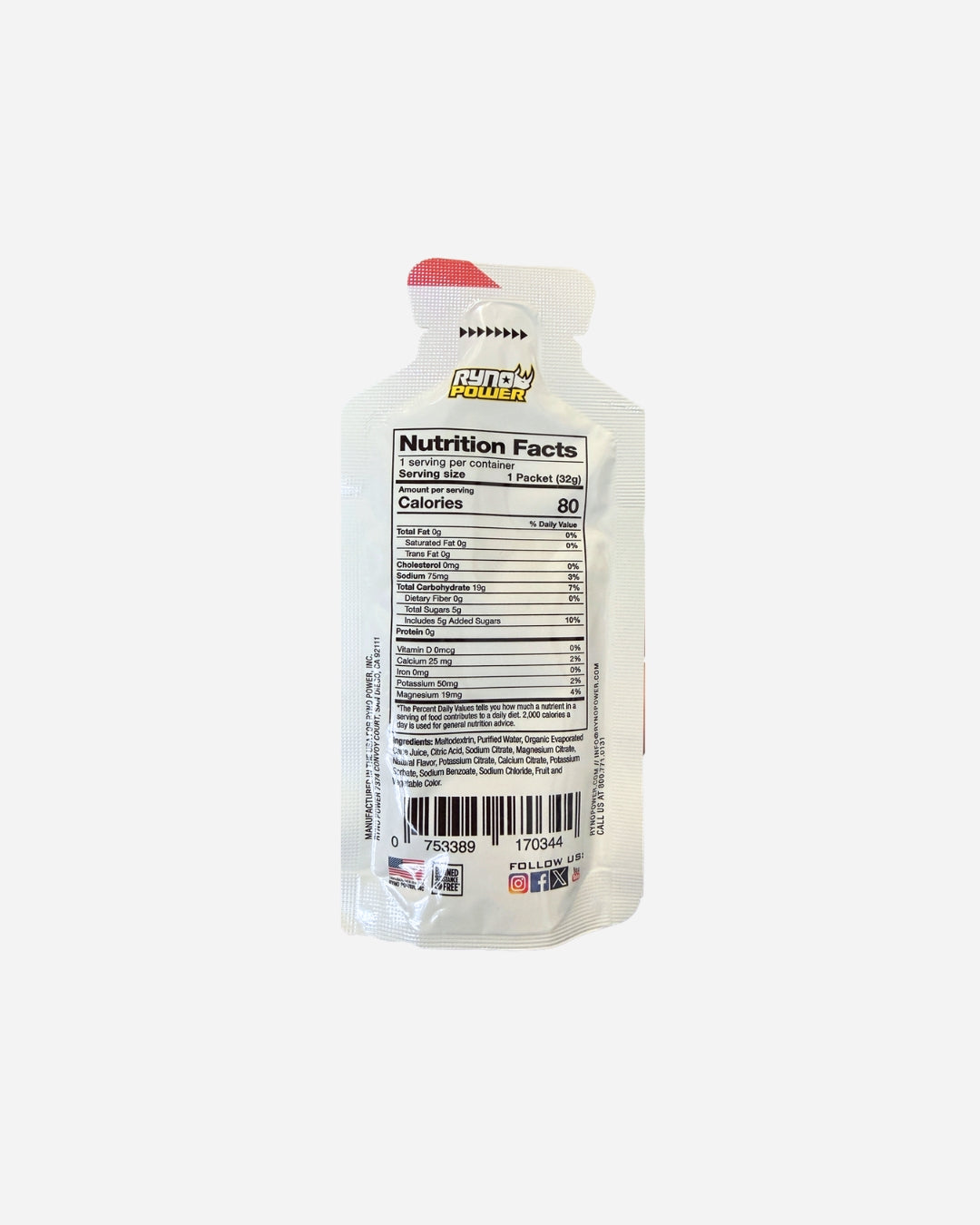 Ryno Power Mana Energie-Gel - Erdbeere