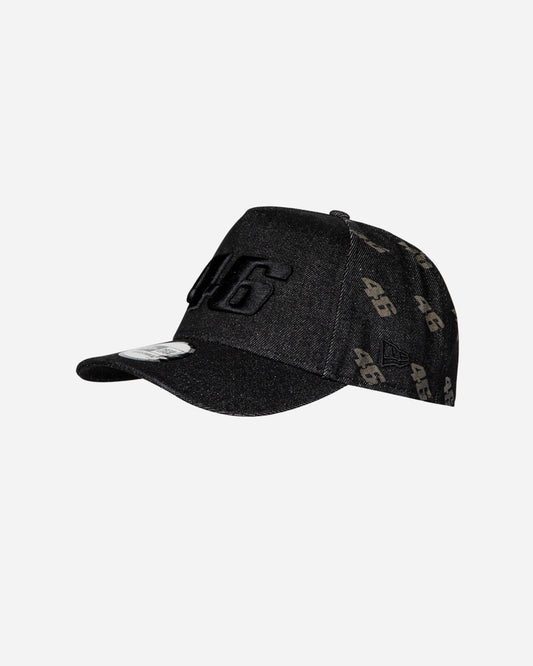 Cappellino VR46 Laser Etch Denim EF Trucker New Era - Nero denim
