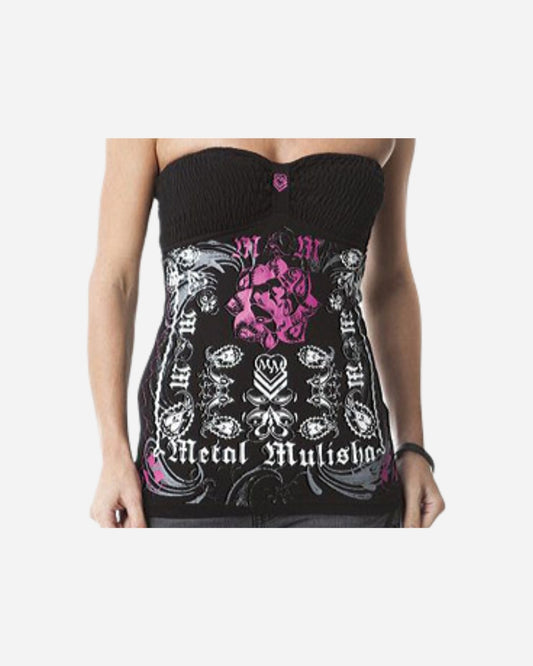 Top Femme Metal Mulisha Arrested - Noir
