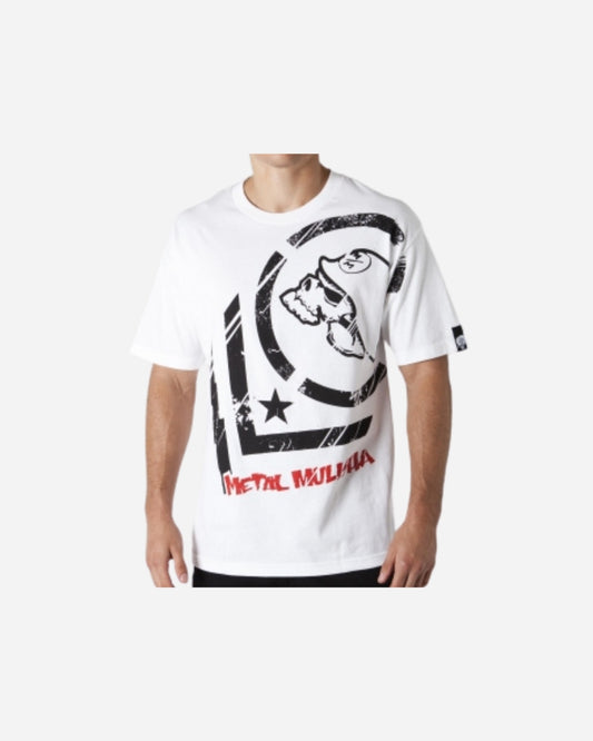 T-shirt Metal Mulisha Punctured - Blanc