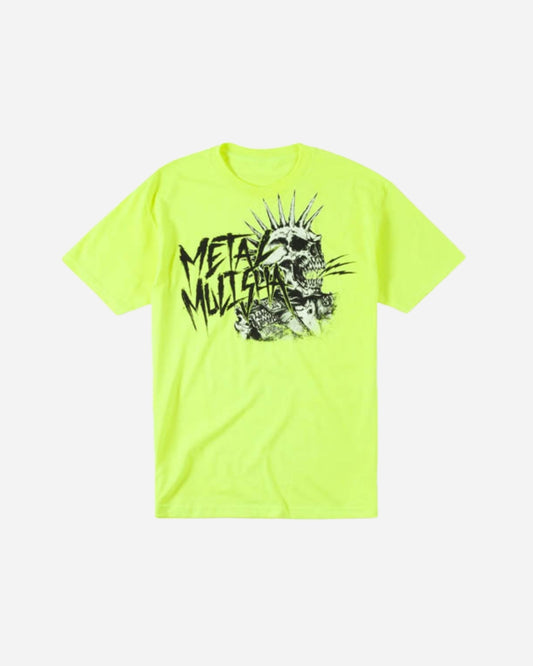 T-shirt Metal Mulisha Punk - Jaune fluo
