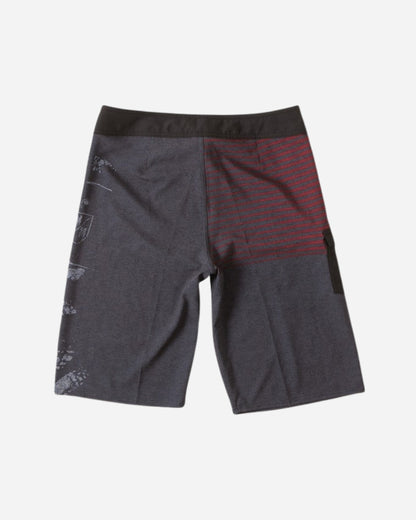 Boardshort Metal Mulisha Beretta - Nero/Rosso