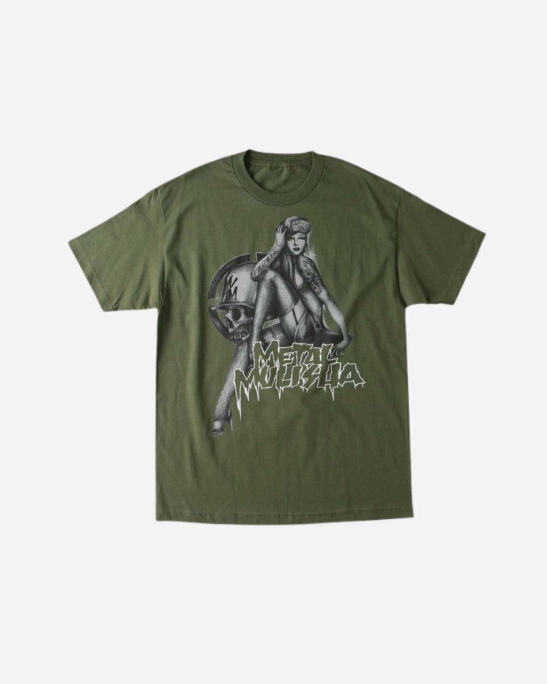 Metal Mulisha Pin Down T-shirt - Military Green