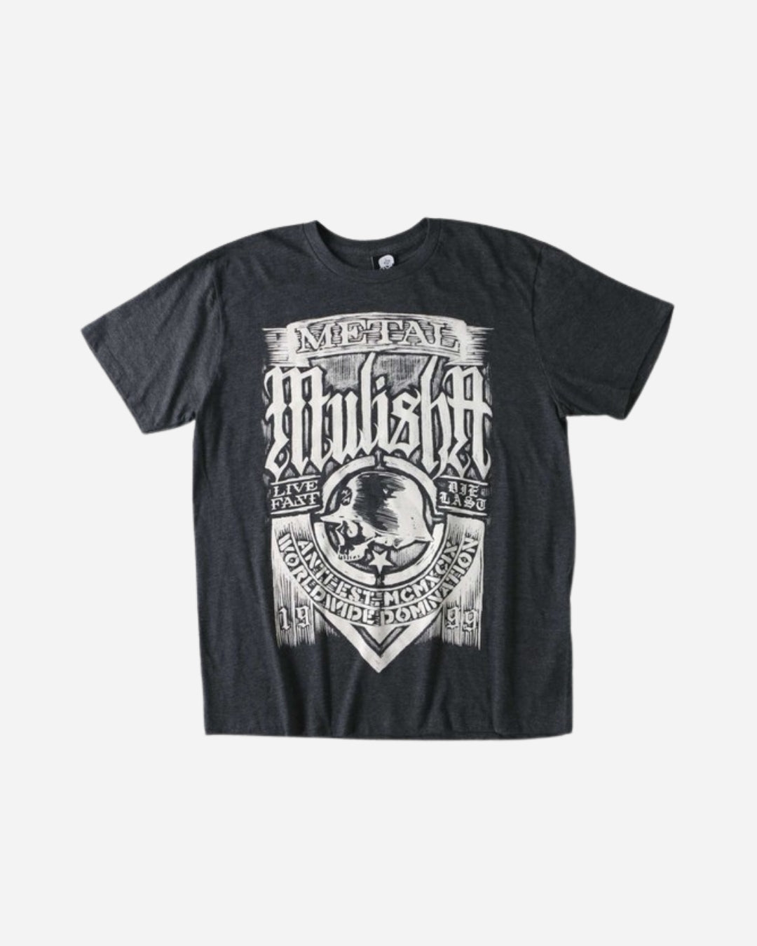 T-shirt Metal Mulisha Scratched - Anthracite foncé