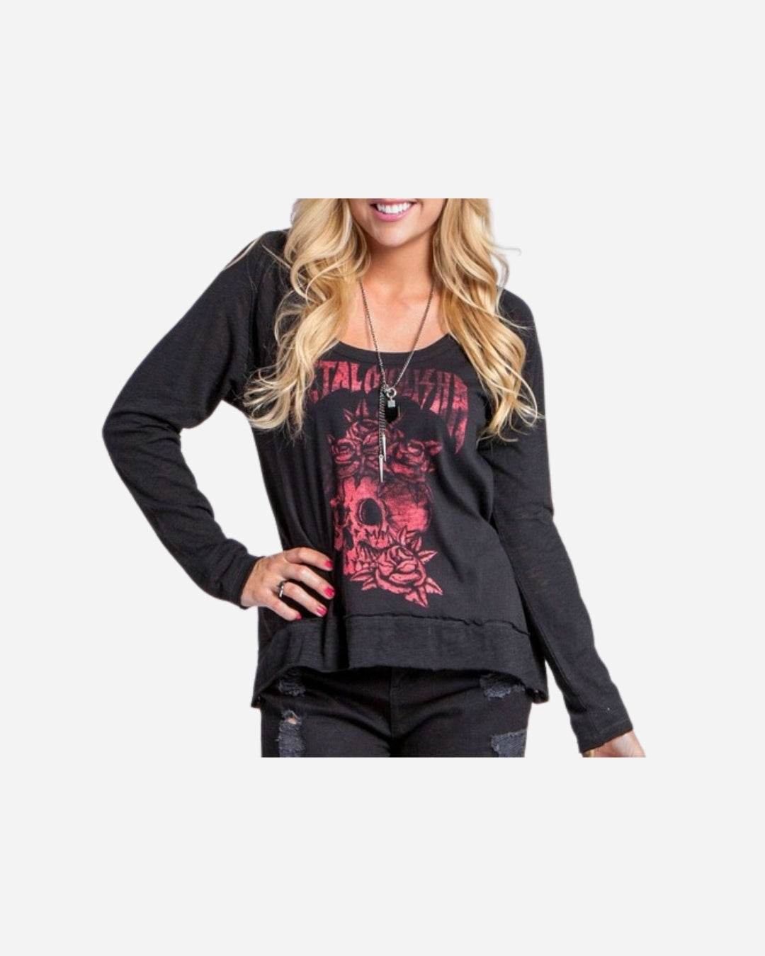 T-shirt Femme Metal Mulisha Good Riddance manches longues - Noir