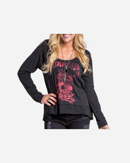 T-shirt Femme Metal Mulisha Good Riddance manches longues - Noir