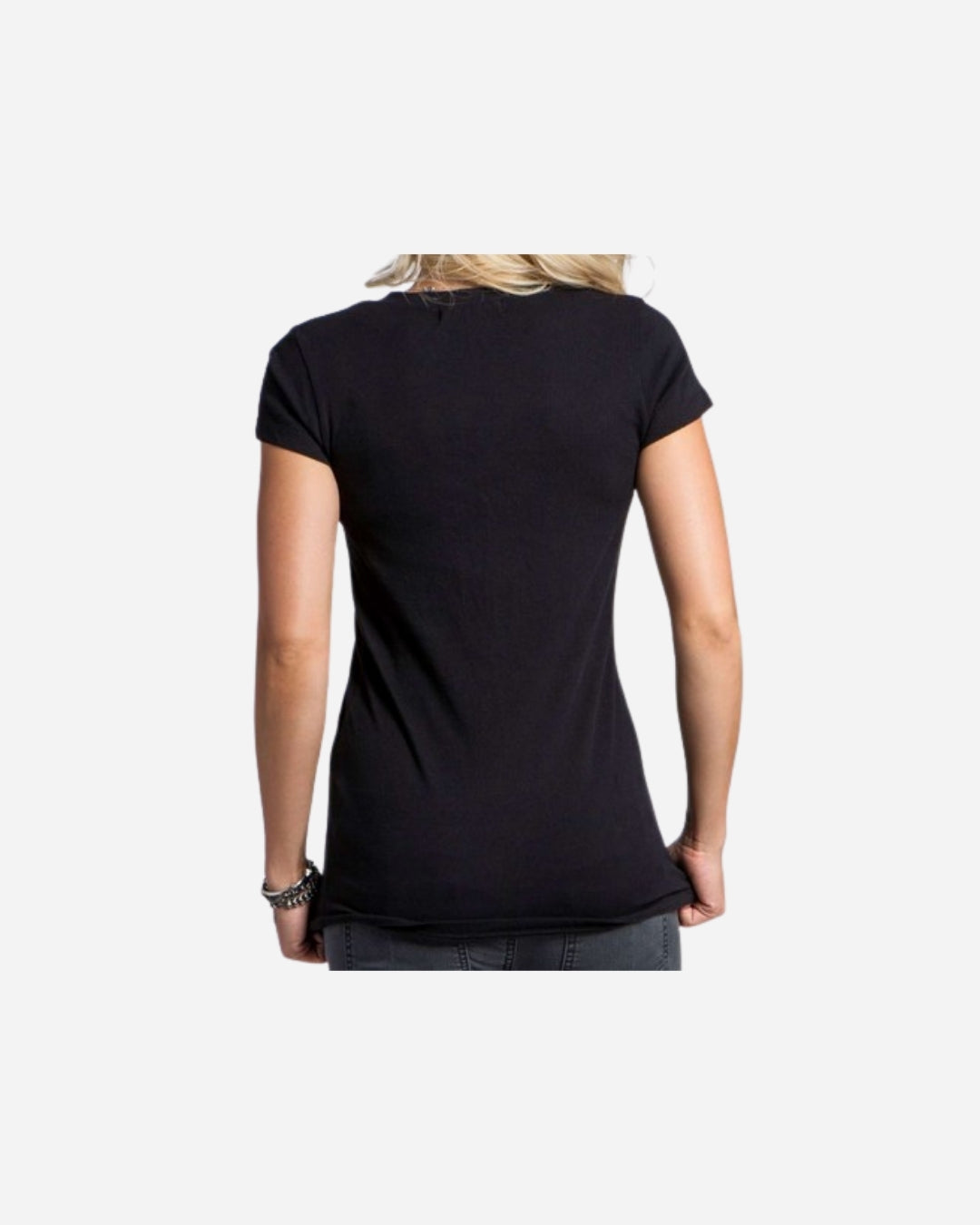 T-shirt Femme Metal Mulisha Only You col V - Noir