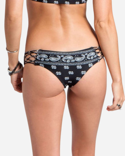 Metal Mulisha The Hood Lattice Skimpy Bikini Bottom - Black