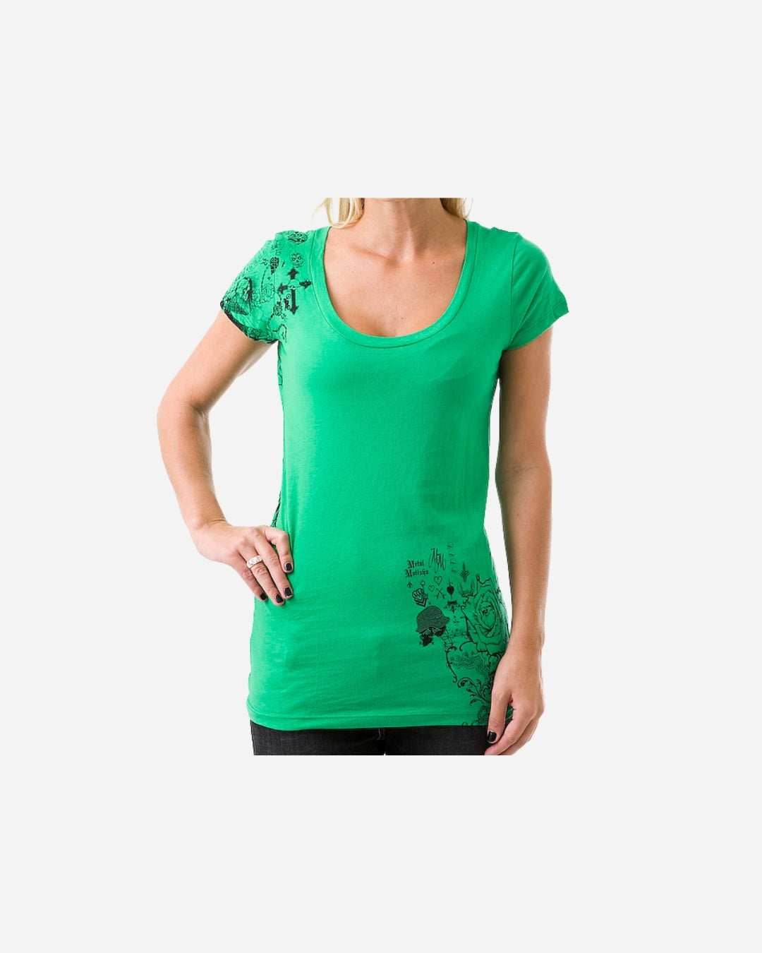 Metal Mulisha Complete Damen-T-Shirt – Grün