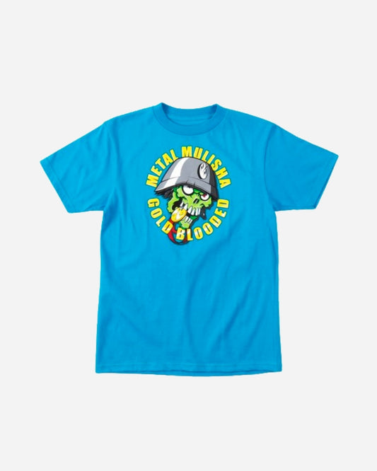 T-shirt Junior Metal Mulisha Eyegore - Or/Turquoise