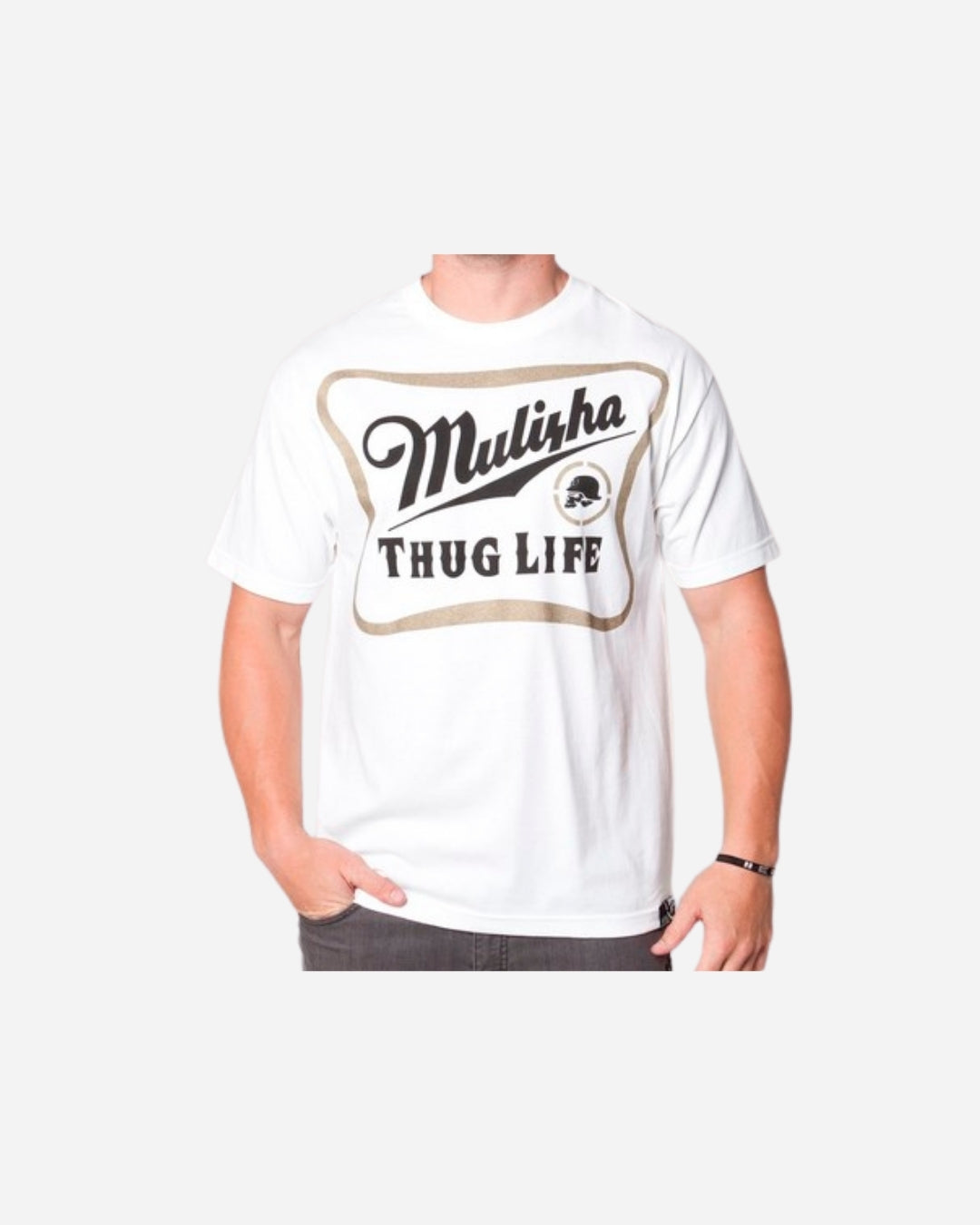 T-shirt Metal Mulisha Thuglife - Blanc
