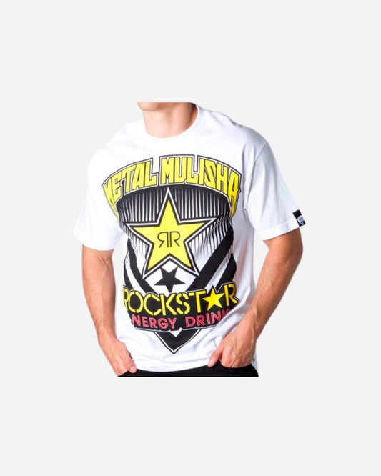 T-shirt Metal Mulisha Rockstar Showcase - Blanc