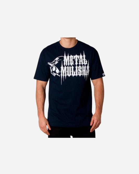 T-shirt Metal Mulisha Re-Check - Bleu marine