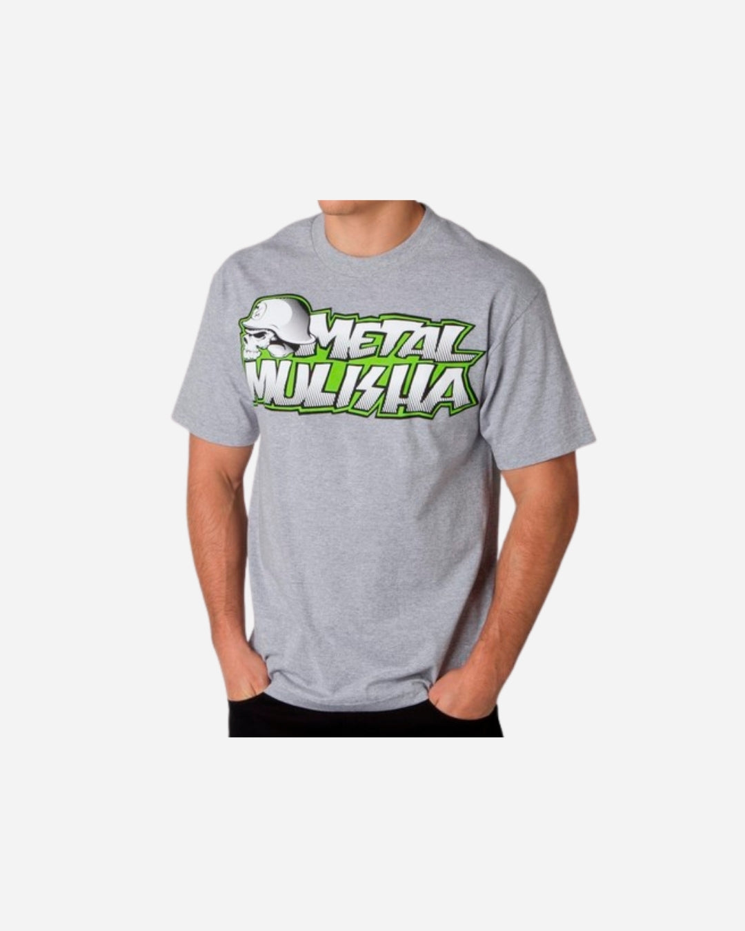 T-shirt Metal Mulisha New Paint - Gris graphite chiné