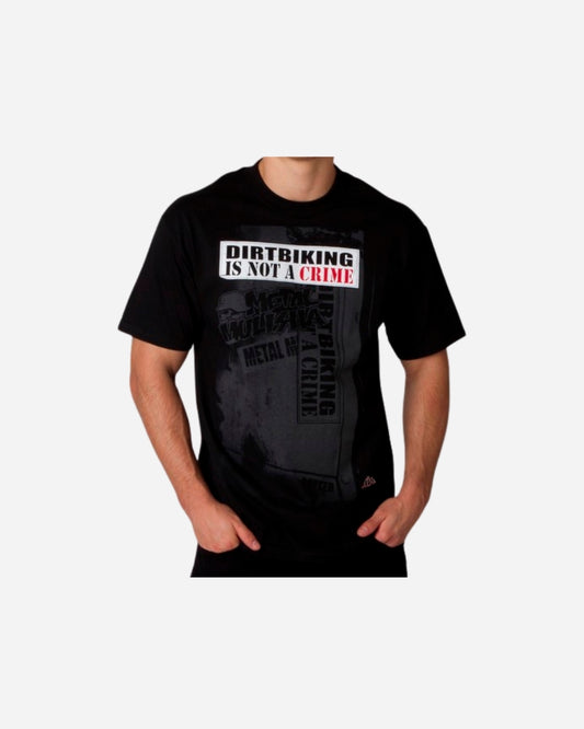 T-shirt Metal Mulisha Potter Crime - Noir