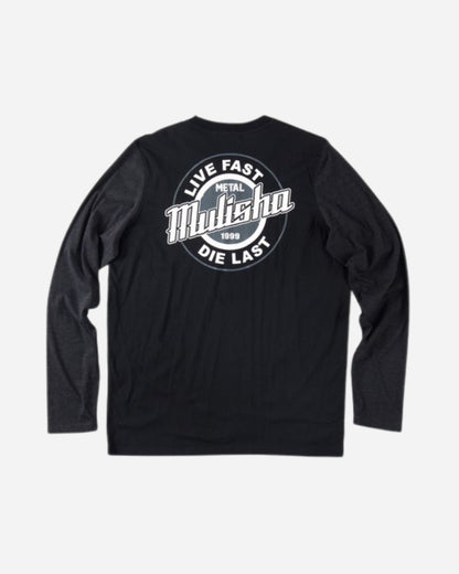 T-shirt a maniche lunghe Metal Mulisha Barrier - Nera