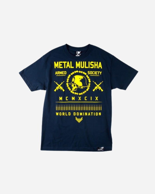 T-shirt Metal Mulisha Rounds - Bleu marine