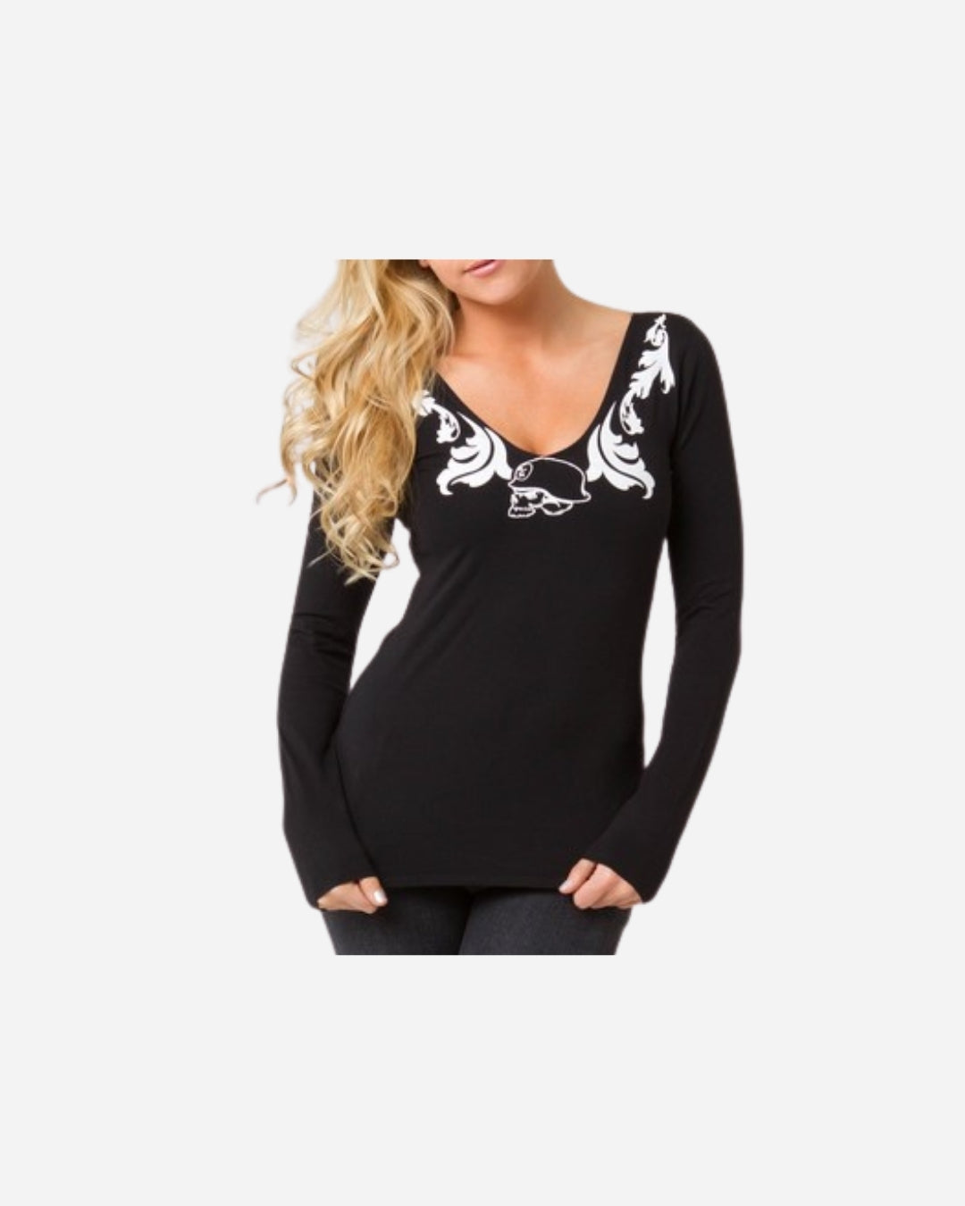 Women's Metal Mulisha Vanity Prone Long Sleeve T-Shirt - Black