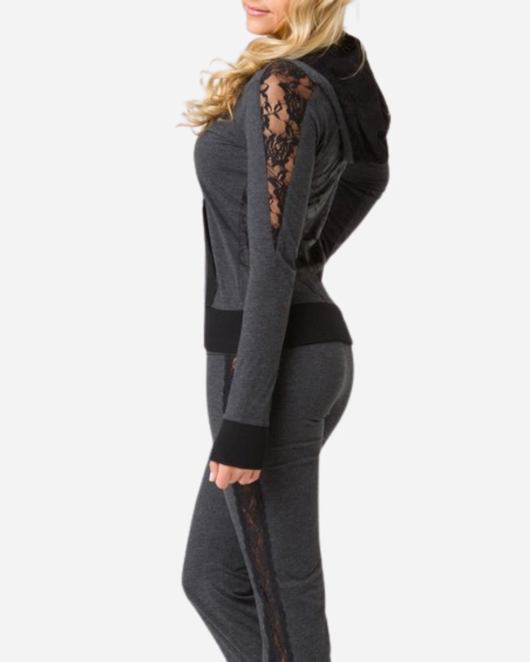 Sweat à capuche Femme Metal Mulisha Francie - Gris chiné