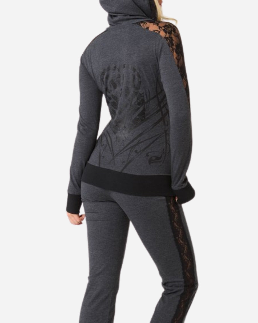 Sweat à capuche Femme Metal Mulisha Francie - Gris chiné