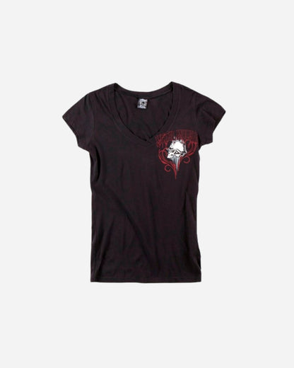 Maglietta da donna Metal Mulisha Bad to the Bone - Nera
