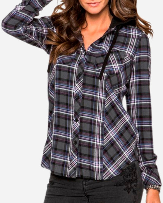 Metal Mulisha Jupiter Woven Shirt - Purple