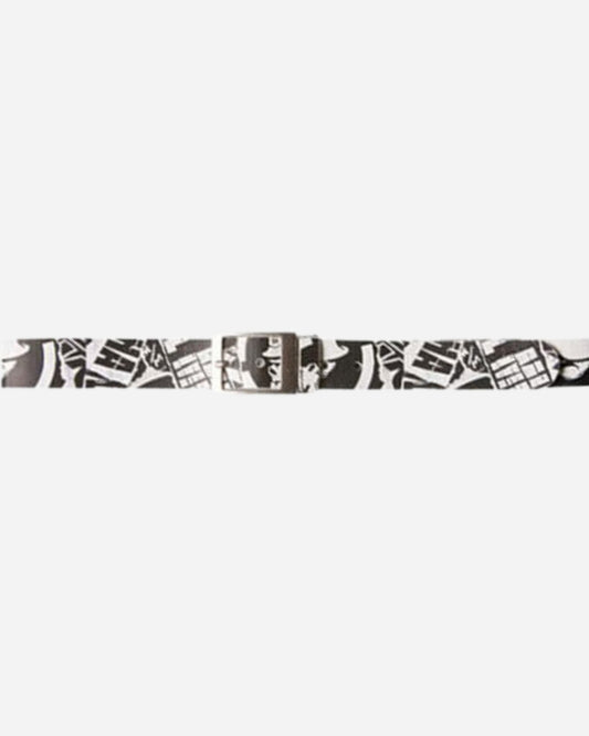 Metal Mulisha Shredded Belt - White