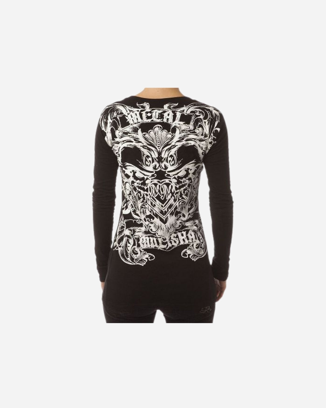 T-shirt Femme Metal Mulisha Hood Deidra manches longues - Noir