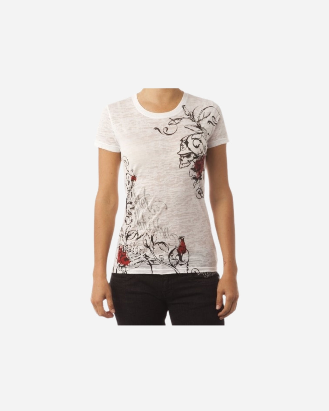 T-shirt Femme Metal Mulisha Maha - Blanc
