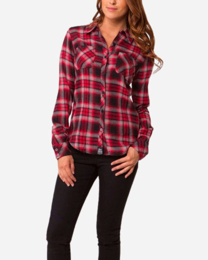 Camicia di flanella Metal Mulisha Powerplant - Rossa