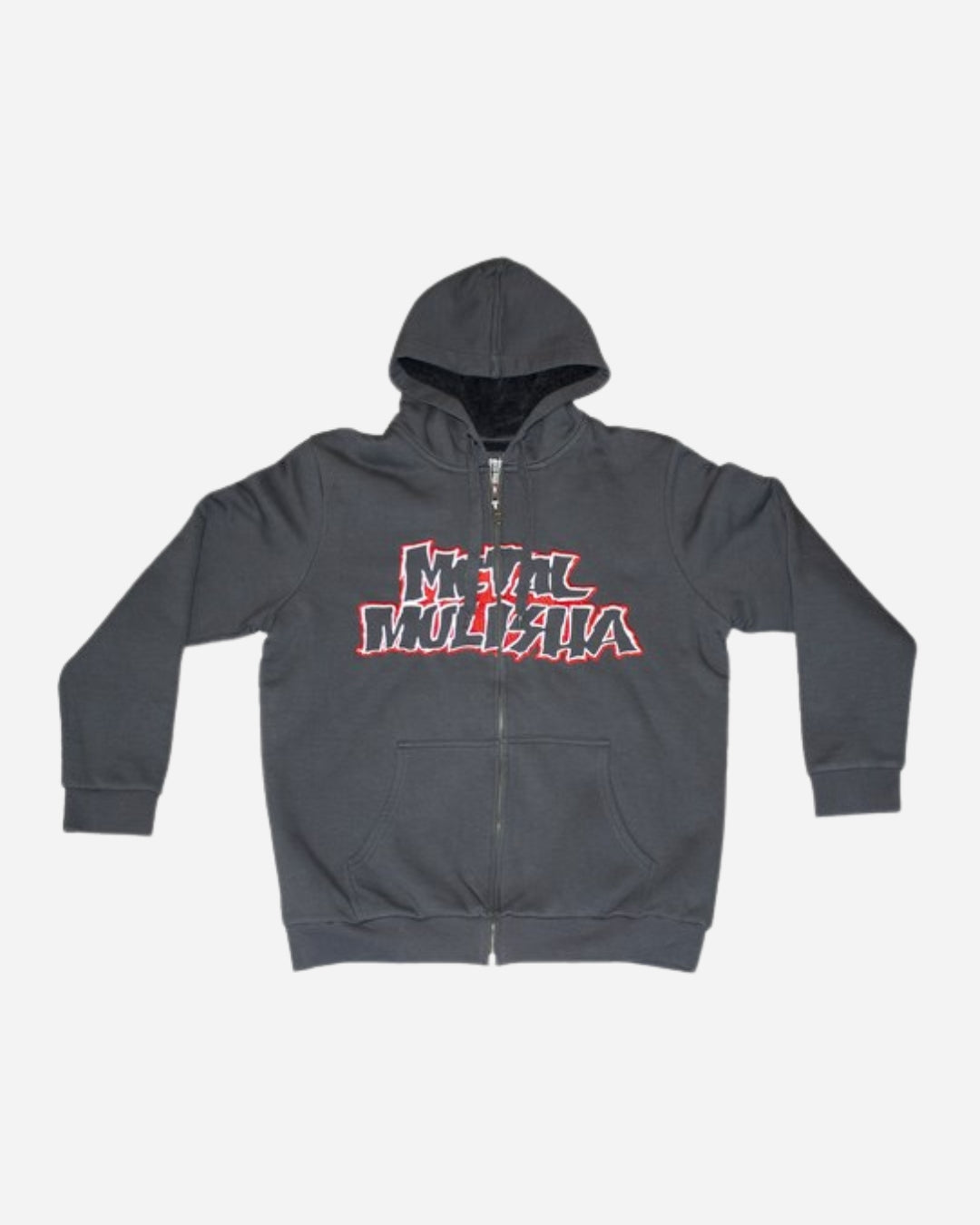 Sweat à capuche zippé doublé sherpa Metal Mulisha Throwback - Noir