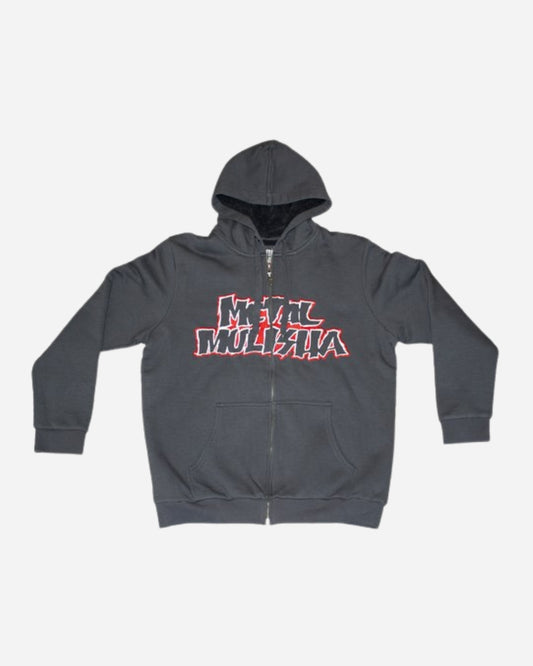 Sweat à capuche zippé doublé sherpa Metal Mulisha Throwback - Noir