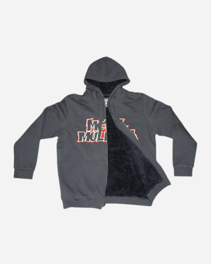 Sweat à capuche zippé doublé sherpa Metal Mulisha Throwback - Noir