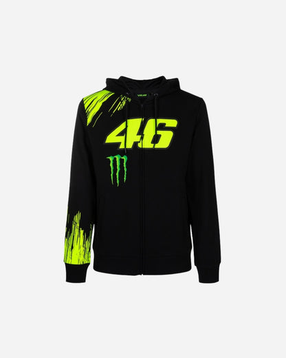 Veste à capuche zippée VR46 Dual Monster - Noir