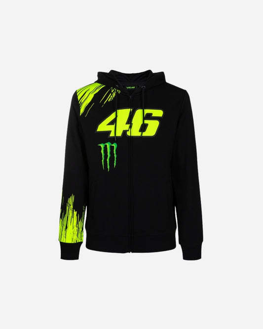 Veste à capuche zippée VR46 Dual Monster - Noir