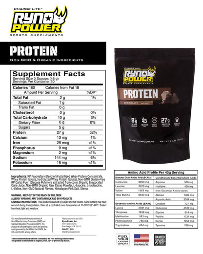 Poudre de Protéine Whey Premium Ryno Power - Chocolat