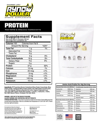 Poudre de Protéine Whey Premium Ryno Power - Vanille