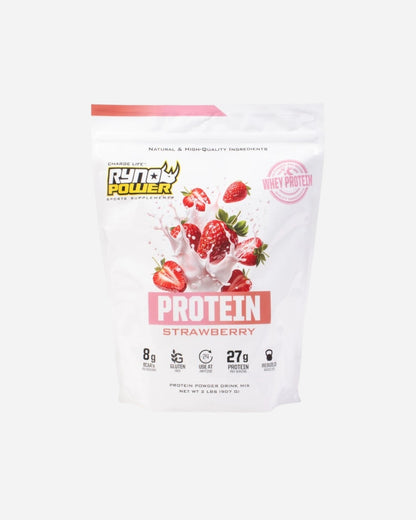 Poudre de Protéine Whey Premium Ryno Power - Fraise