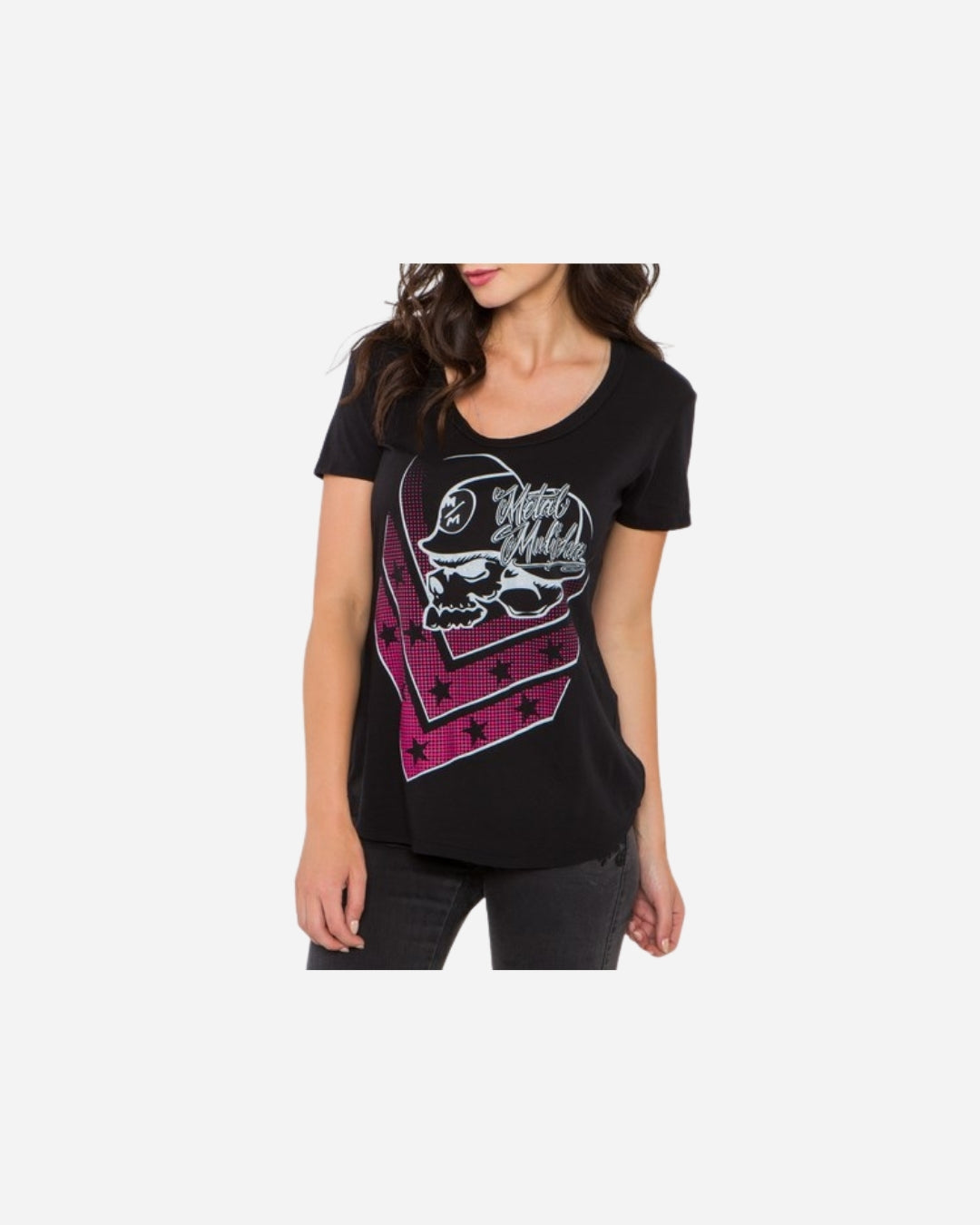 Women's Metal Mulisha Corey Crew Neck T-Shirt - Black
