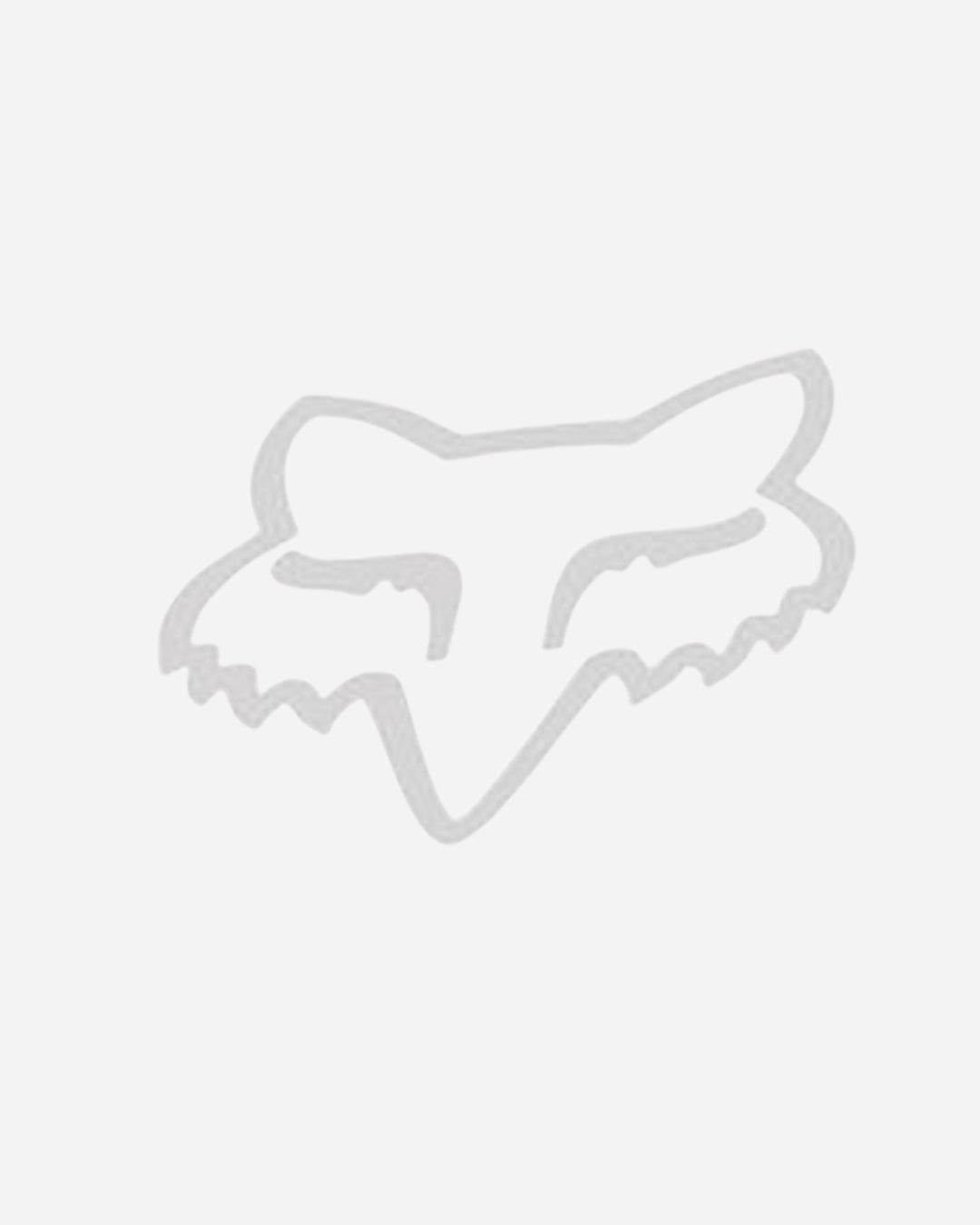Autocollant Fox Racing Head Argent - 24cm