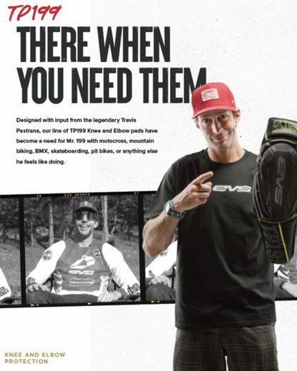 Genouillères Enfant EVS Travis Pastrana 199 - Noir